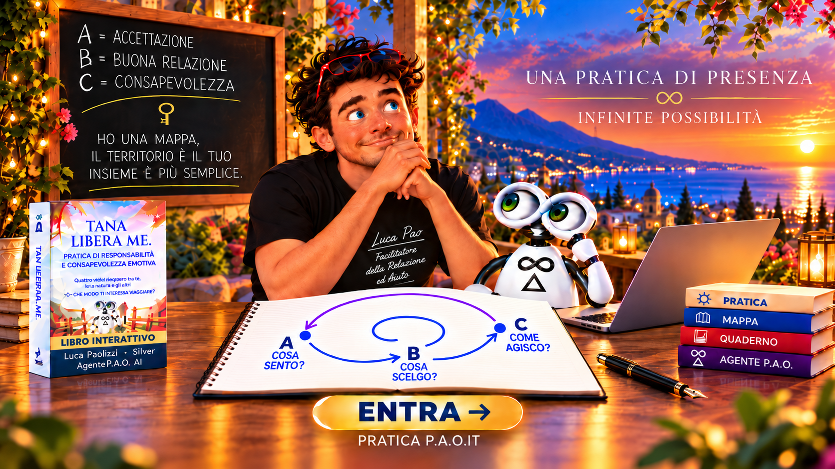 Pratica P.A.O. con Luca Pao e Silver. Accettazione, Buona Relazione, Consapevolezza. Una pratica di presenza, infinite possibilità.